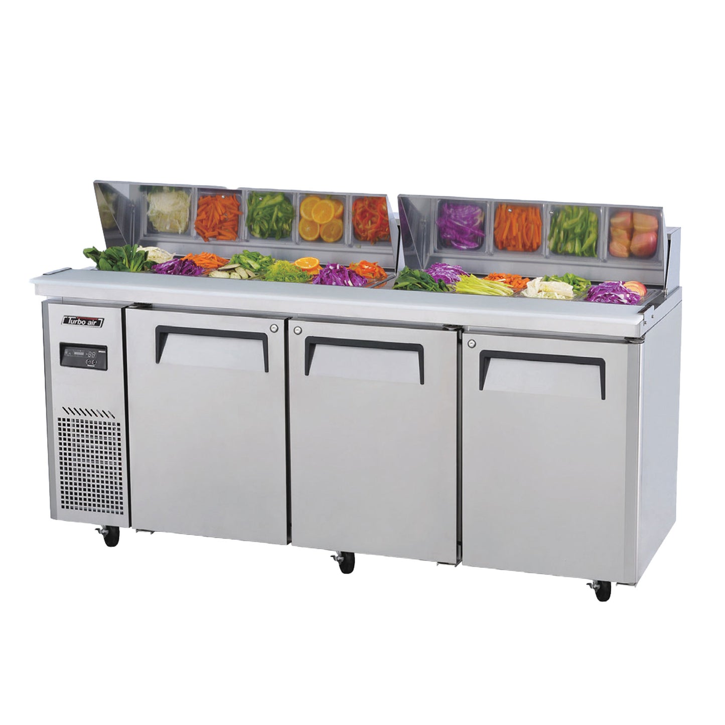 Turbo Air KHR18-3-N S/S 3 Door Sandwich / Salad Unit