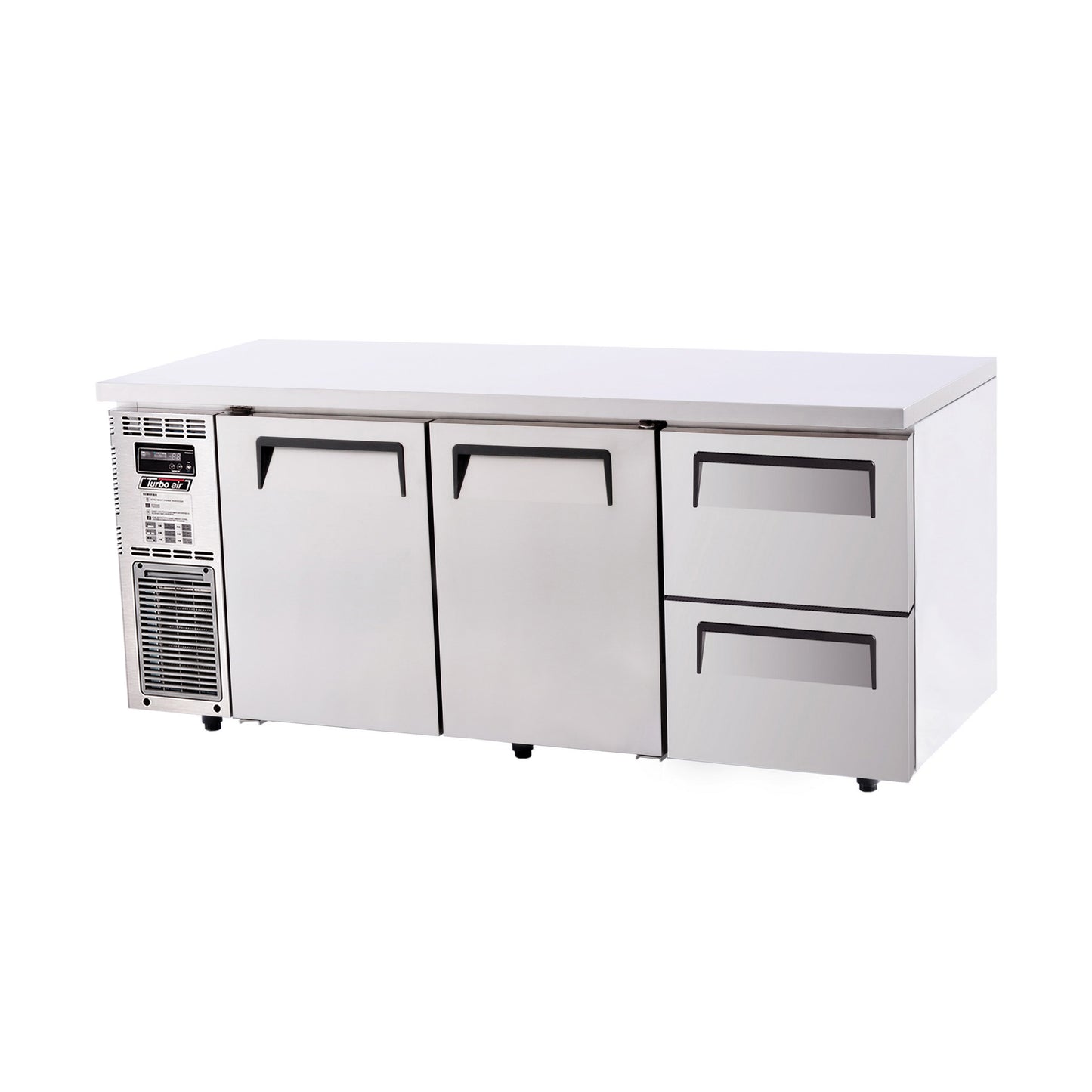 Turbo Air KUR18-2D-2N S/S 2 Door, 2 Drawer Under Bench Chiller 538L