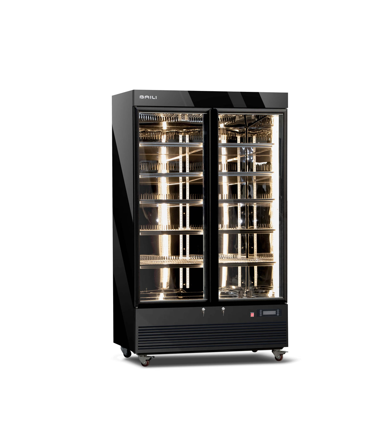 LC 1200M2WSCH 1200L 2 door commercial dry ager cabinet, black