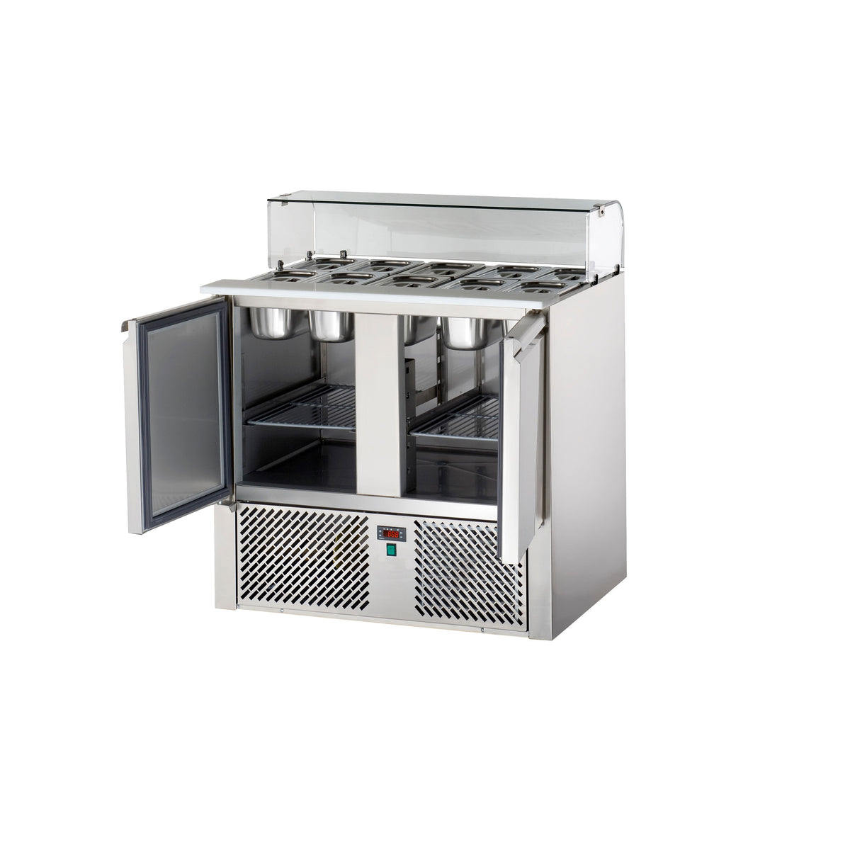 SLO2VD sandwich and salad food prep counter 220L