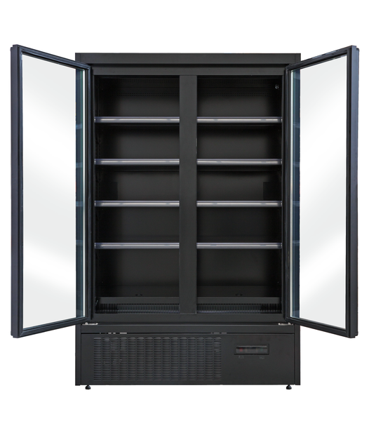 Blizzard LD 0.8 2 Glass Door 1100L Vertical Freezer