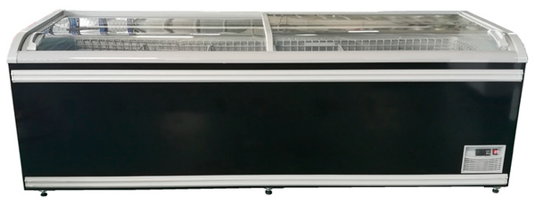 Naku ZDO Curved Glass Sliding Lid Horizontal Freezer - Various Sizes Available