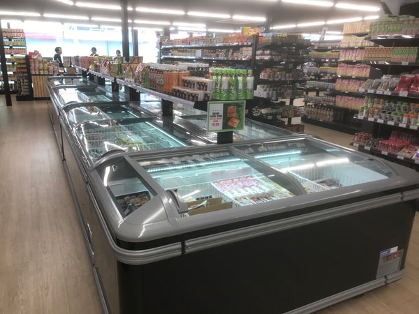 Naku ZDO Curved Glass Sliding Lid Horizontal Freezer - Various Sizes Available