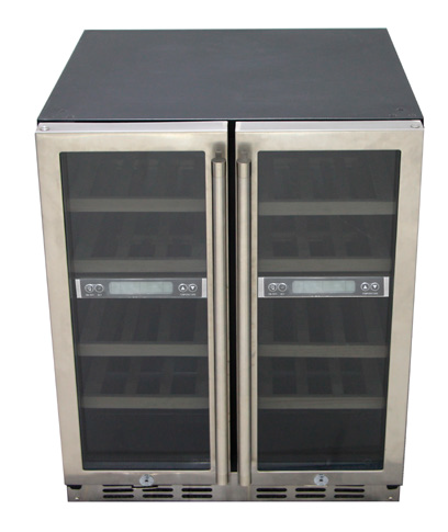 2 Glass Door 120L Wine Fridge SC120D