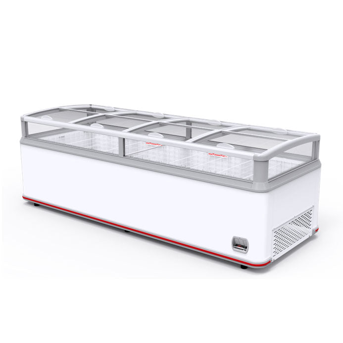 Hiron SD 1509 2 Glass Sliding Lid 1509L Horizontal Freezer