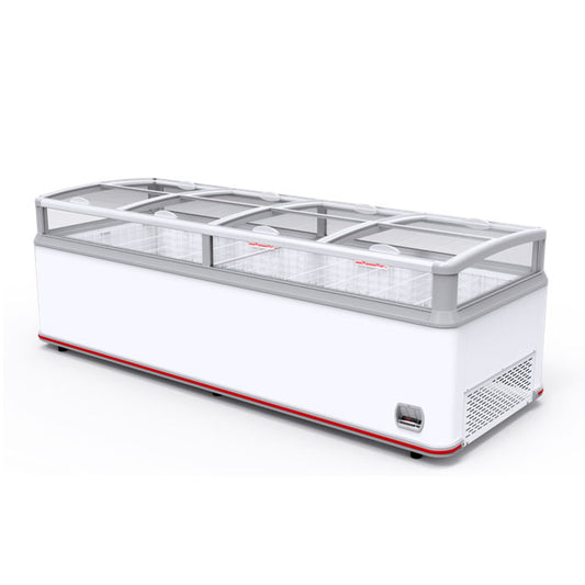 Hiron SD 1509 2 Glass Sliding Lid 1509L Horizontal Freezer