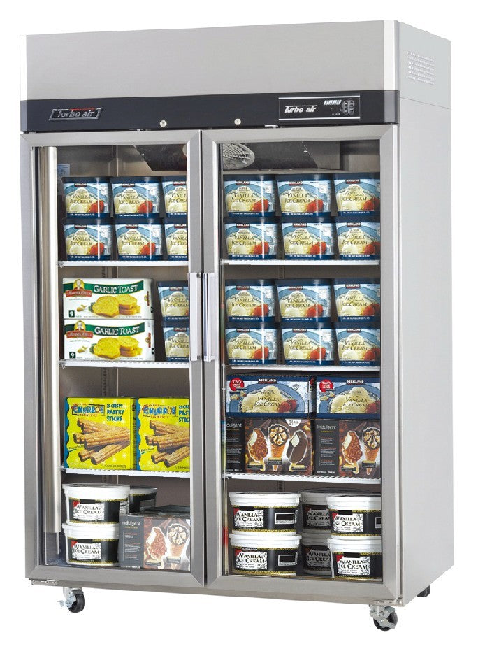 Turbo Air KF45-2G-N Glass Double Door 1215L Vertical Freezer