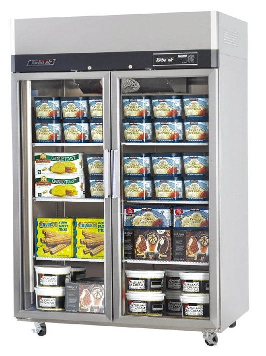 Turbo Air KF45-2G-N Glass Double Door 1215L Vertical Freezer