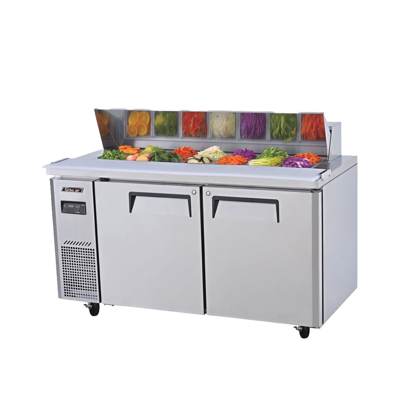Turbo Air KHR15-2-N S/S 2 Door Sandwich / Salad Unit