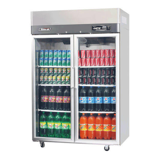 Turbo Air KR45-2G-N Glass Double Door 1215L Vertical Chiller