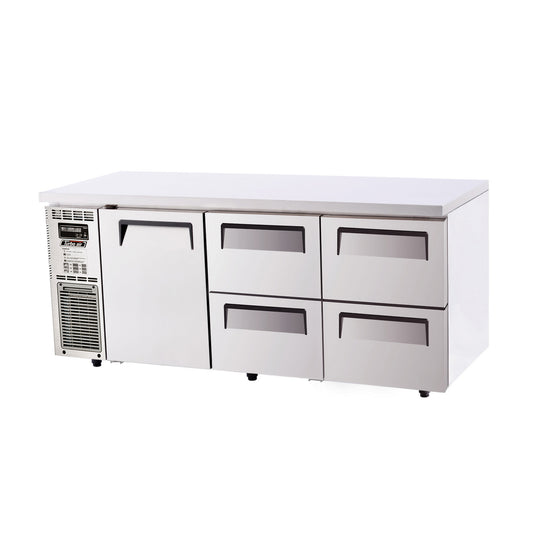 Turbo Air KUR18-2D-4N S/S 1 Door, 4 Drawer Under Bench Chiller 538L