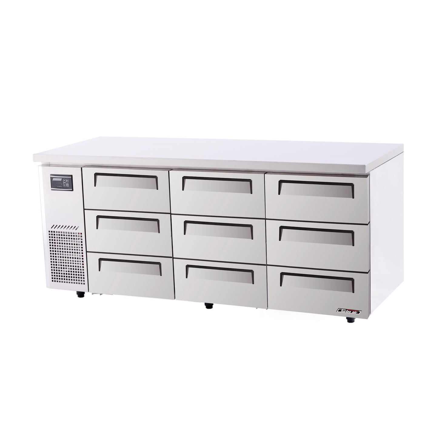 Turbo Air KUR18-3D-9N S/S 9 Drawer Under Bench Chiller 538L