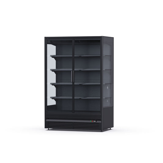 LK 12 2 Glass Door Wall Deli / Hi Back Cabinet