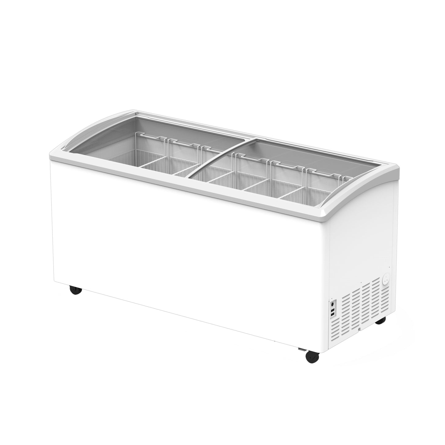 Hiron SD 575 2 Glass Sliding Lid 575L Horizontal Freezer