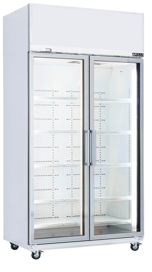 APOLLO TM34 2 Glass Door 1000L Vertical Chiller