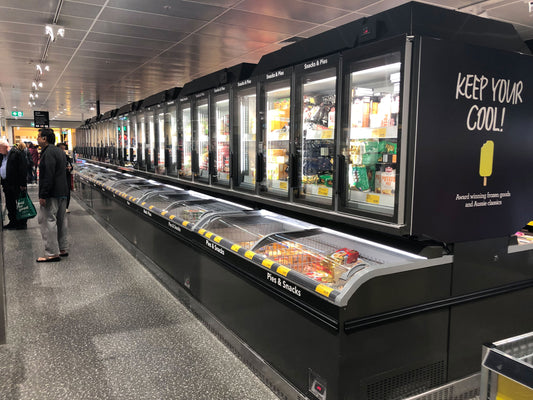 NAKU ZM25B Curved Glass Sliding Lid Horizontal Freezer