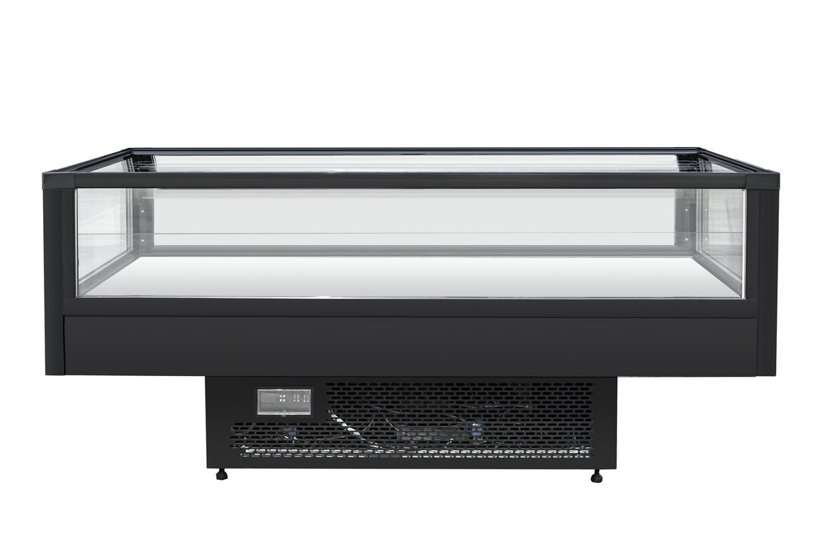 Horizon DKH-1510Y Dual Temp Glass Island Case 1500mm - front view