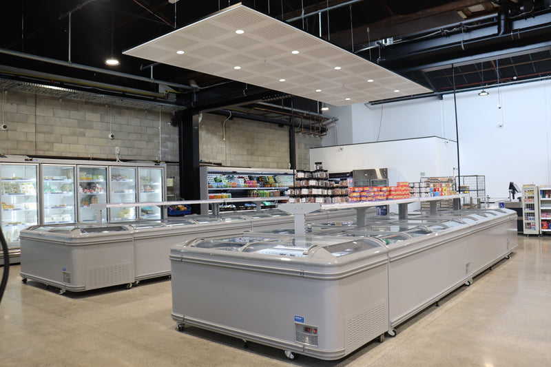 Island chillers and freezers installed by Honar Refrigeration