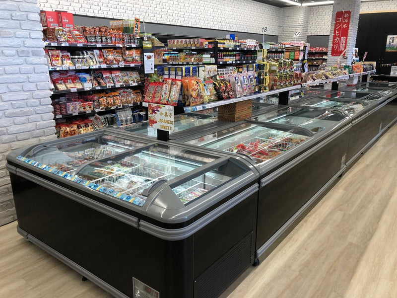 Island chillers and freezers installed by Honar Refrigeration