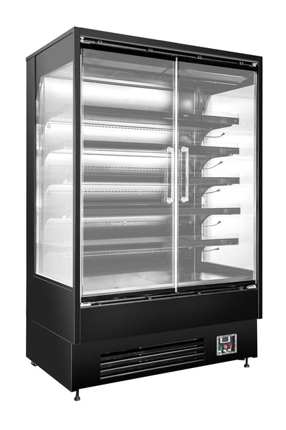 LKH-1308YE Full Height Open Deck Wall Deli 1310mm - angled view