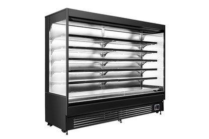 LKH-2508YE Full Height Open Deck Wall Deli 2560mm - angled view