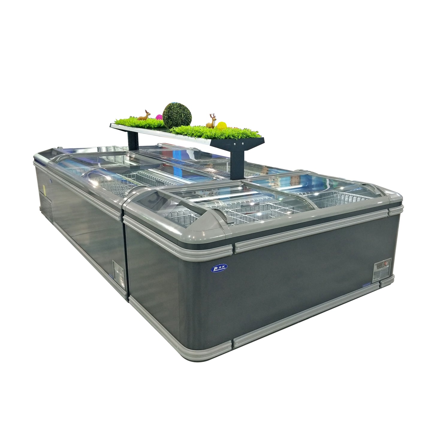 Naku ZDO 5P Curved Glass Sliding Lid Horizontal Freezer