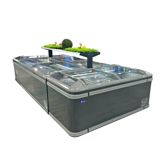 Naku ZDO 5P Curved Glass Sliding Lid Horizontal Freezer