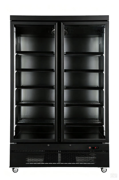 Sansheng SSP980 two door bottom mount chiller - front view