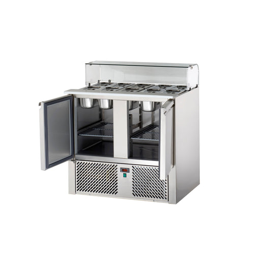 SLO2VD sandwich and salad food prep counter 220L