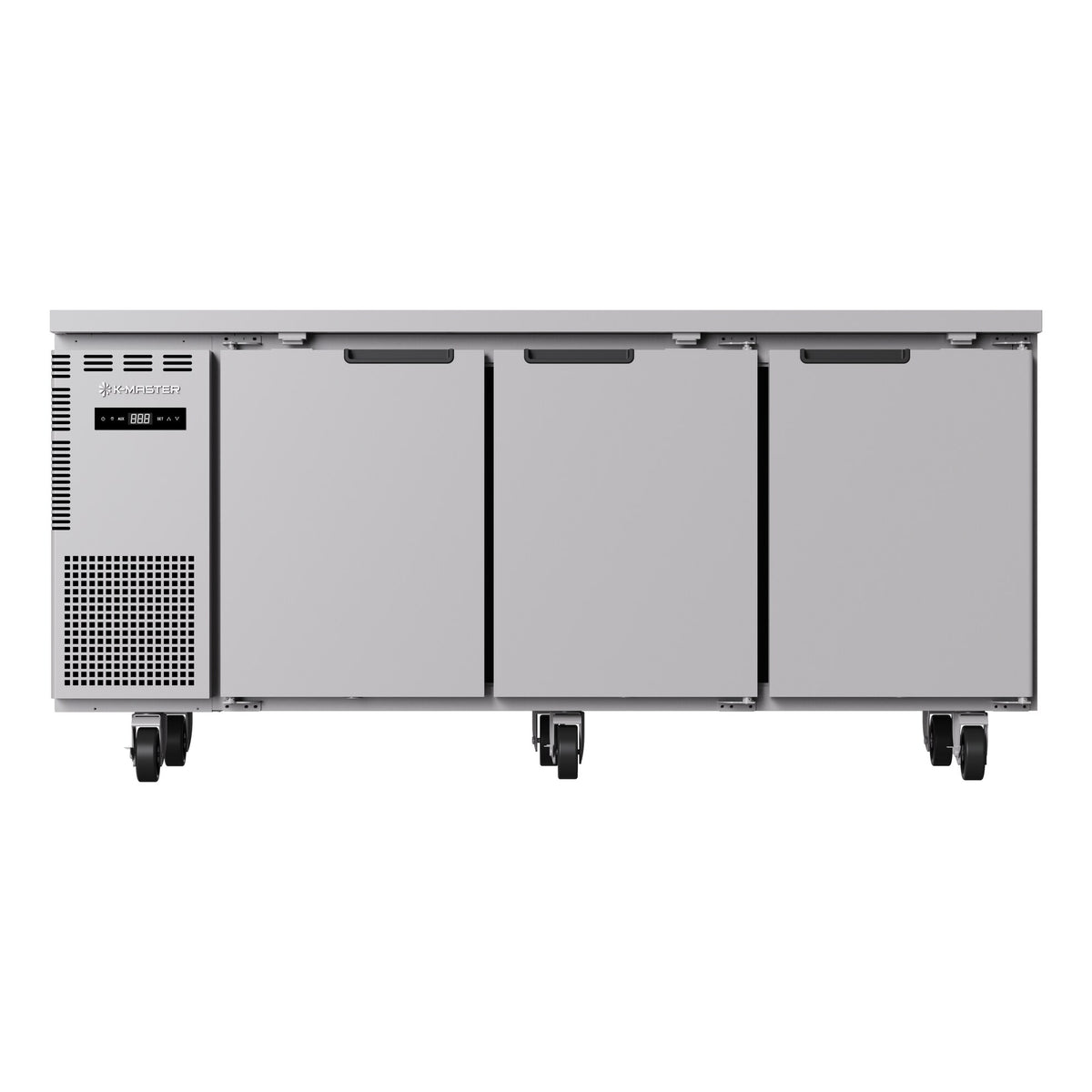 Turbo Air HS18-3R-N S/S 3 Door Under Bench Chiller 538L - front view