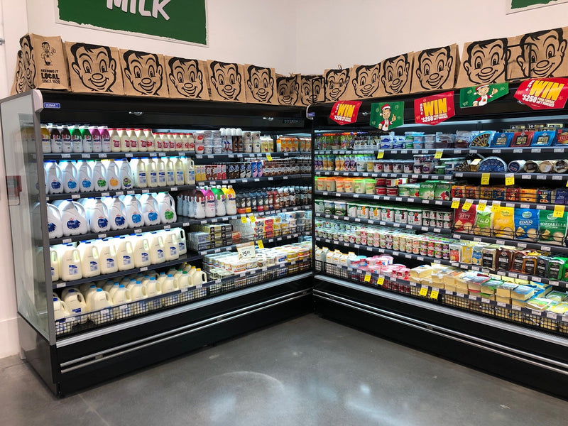 Wall deli display installed by Honar Refrigeration