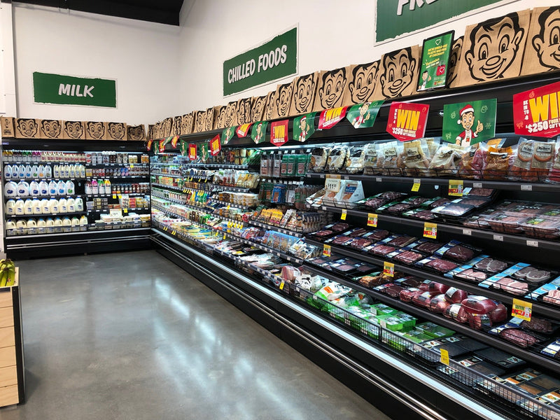 Wall deli display installed by Honar Refrigeration