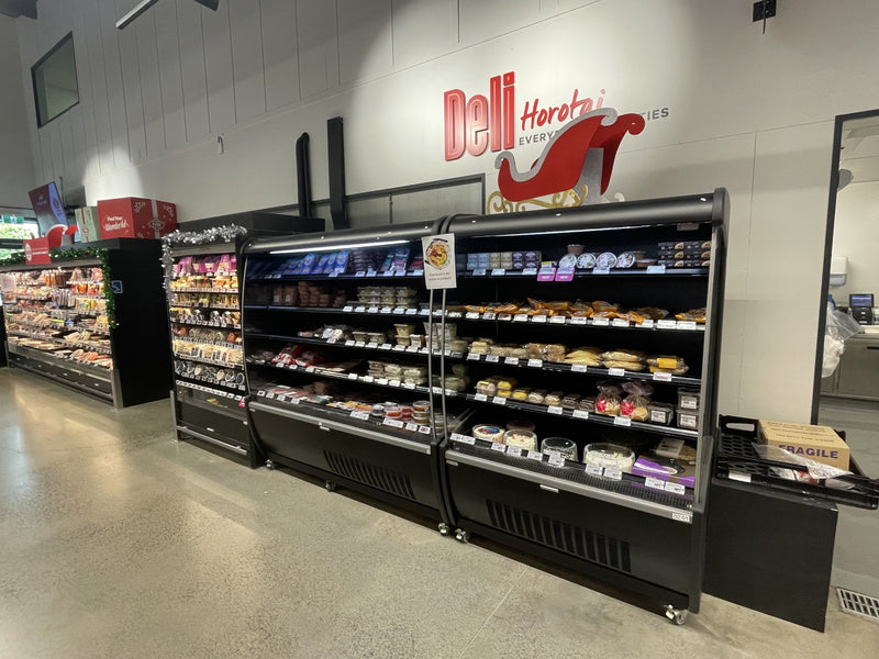 Wall deli display installed by Honar Refrigeration