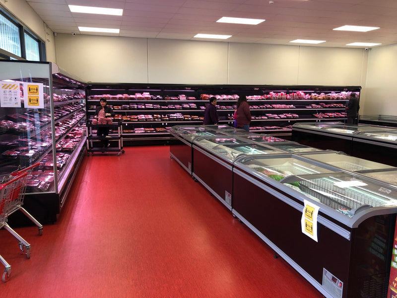 Wall deli display installed by Honar Refrigeration