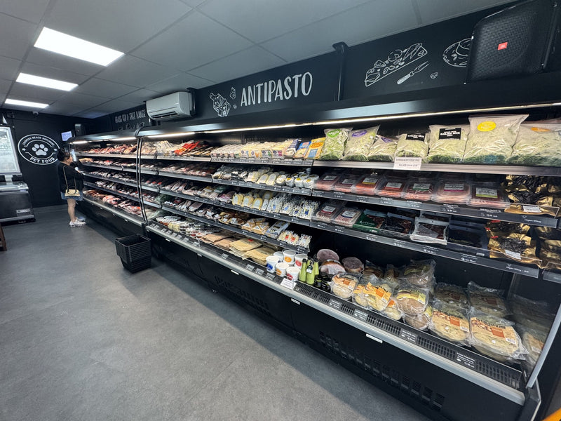 Wall deli display installed by Honar Refrigeration