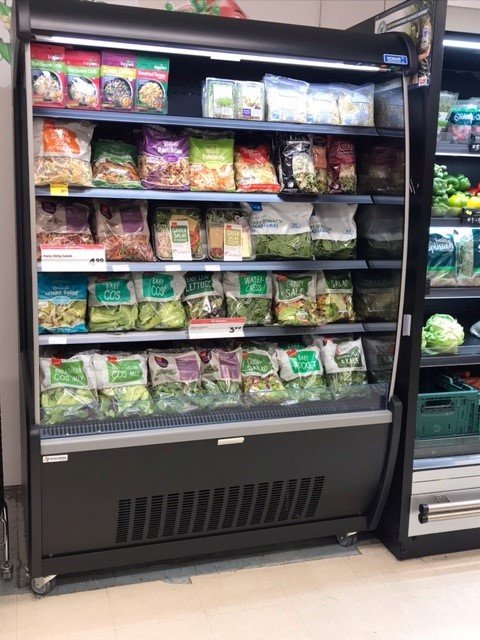 Wall deli display installed by Honar Refrigeration