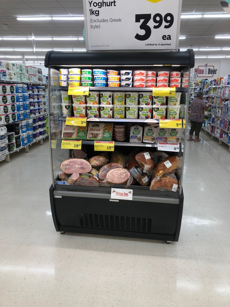 Wall deli display installed by Honar Refrigeration