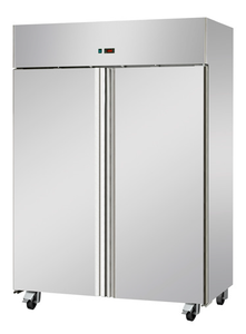 2 Stainless Steel Door 1400L Vertical Freezer AF14BT