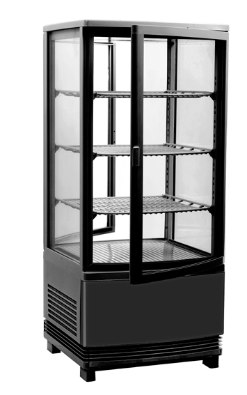 CL-68 Front & Rear Curved Door 86L Glass Display Fridge